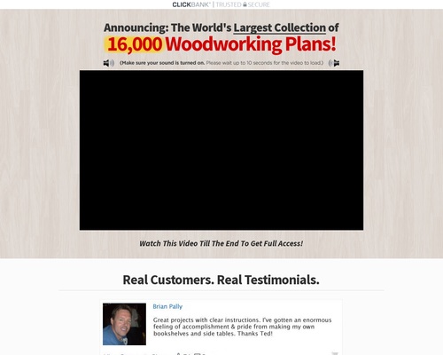 TedsWoodworking© The World’s Largest Database of 16,000 Woodworking Plans and Projects