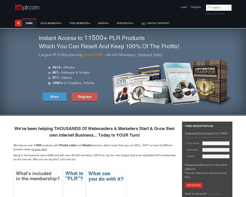 12590+ PLR Products! Join free PLR membership & download latest products with resell, master resale and private label rights! – #1 PLR membership Since 2008